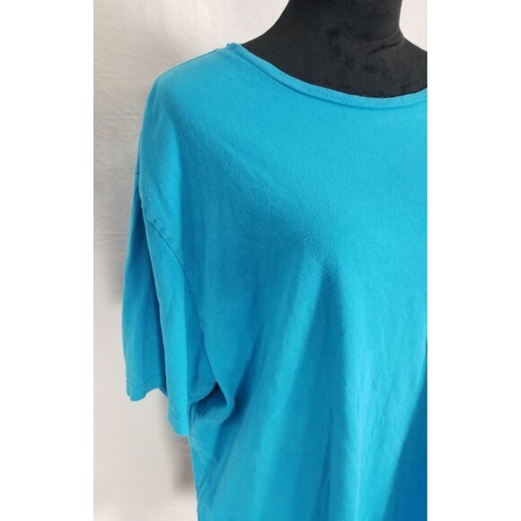 Nautica Fish Responsibly T Shirt Hawaiian Blue Short Sleeve Back Logo XXL Cotton - Picture 6 of 12